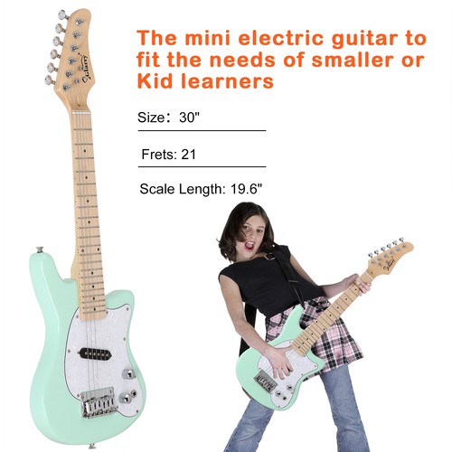 34" Full Black Electric Guitar with AMP Bag Strap Picks Shake Cable Wrench Tool - Picture 10 of 29
