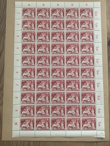 Deutsches Reich WWII DR 1942 Goldschmiede Kunst BOGEN Postfrisch STAMP SHEET ** - Photo 1 sur 2
