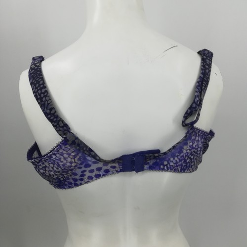 Fantasie Underwire Unlined Lace Animal Print Bra Size 38DD Adjustable Leopard - Picture 8 of 9