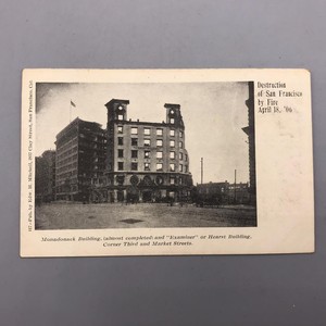 Antique-Postcard-Monadonack-Building-San-Francisco-Fire-California-ca-1910