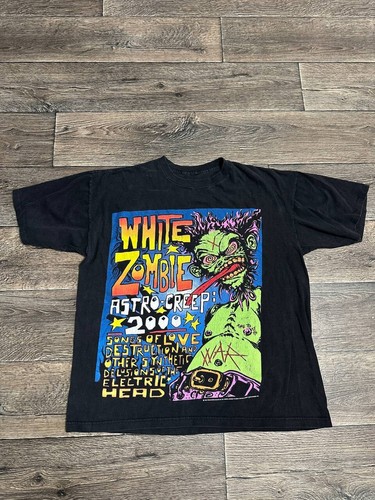 Vintage WHITE ZOMBIE Astro-Creep T-Shirt Herren 1995 2-seitig Large