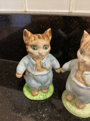 ROYAL ALBERT BEATRIX POTTER BESWICK and TOM KITTEN VINTAGE CAT FIGURINES decor - Picture 6 of 12