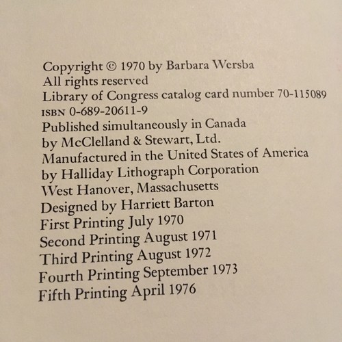 RARE Run Softly Go Fast by Barbara Wersba Vintage 1970 HC DJ Ex Libris - Picture 5 of 6