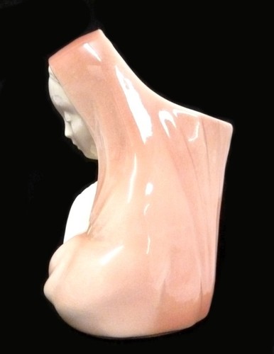 Jarrón Cabeza Madonna Porcelana Royal Windsor Rosa Crema Soporte para Plantas De Colección - Imagen 10 de 11
