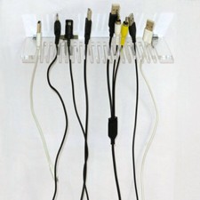 Acrylic Wall Mountable Cable Hanger and Organizer ;Ranges from 3-5mm Spaces