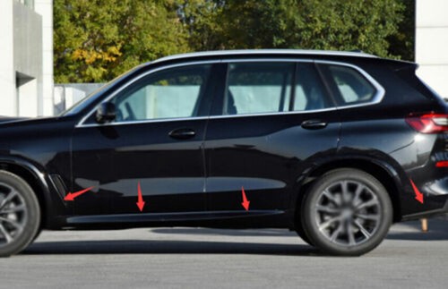 For BMW X5 G05 2019-2023 Carbon Fiber Steel Door Body Side Molding Cover Trim 8p - Picture 2 of 6
