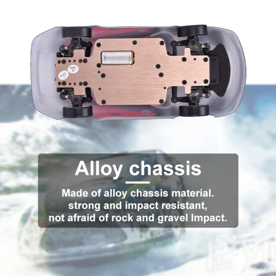 Wltoys K969 RC Car 1:28 Four-wheel 4WD Drive Off-road 2.4G RC Alloy Chassis 30km - Image 3 of 4