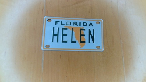 Mini placa de metal Florida de 2"" x 4"" con tu nombre para bicicleta o bicicleta - Imagen 161 de 248