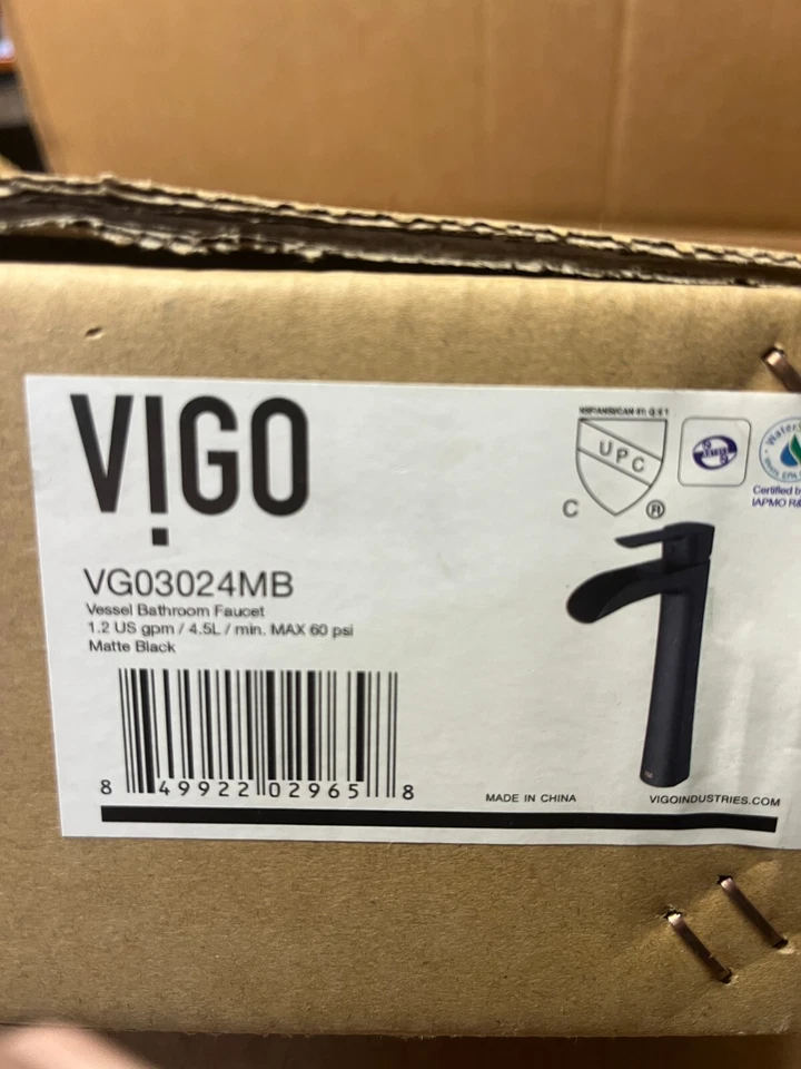 Pia de banheiro Vigo Sottile vaso de vidro 18-1/8" VGT1434 - Imagem 3 de 3