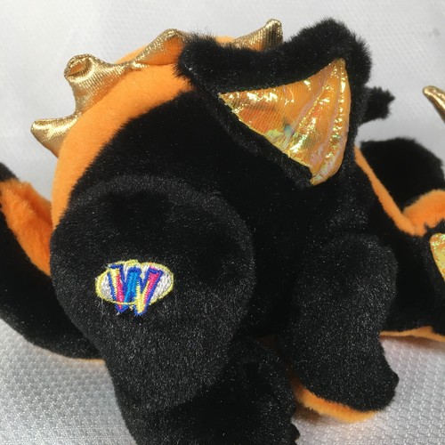 GANZ Webkinz Stuffed Animal Plush Toy Lava Dragon HM463 11" No Code - Picture 4 of 11