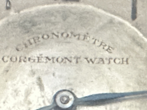 Corgemont Watch Chronometer Switzerland Movement .800 Silver Pocket watch - Picture 2 of 4