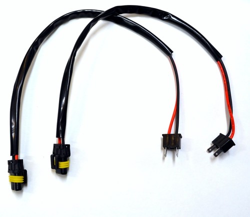 HID Kit Extension Wire H7 Two Harness Low Beam Female Socket Replace Ballast Fit - Picture 2 of 9
