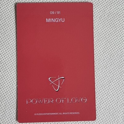 POWER OF LOVE ミンギュ weverse SEVENTEEN] WEVERSE OFFICIAL POWER OF LOVE TRADING CARD SET