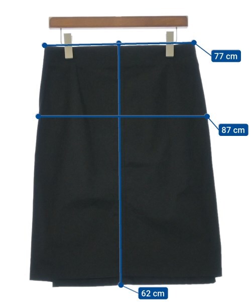 【送料&関税込】Jil Sander 70 Skirt JIL SANDER Knee-length Skirt Black 36(Approx. XS