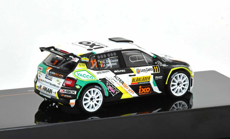 MODELLINO AUTO 1:43 IXO SKODA FABIA R5 RALLY CONDROZ 2018 WRC MODELLISMO STATICO - Immagine 3 di 4