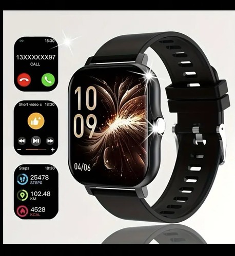 2024 Model 4.65cm Touch Screen Smart Watch Make-Receive Calls/Fitness/Health/Gym - Picture 1 of 9