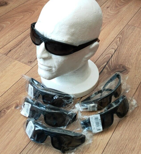 Czarne fantazyjne okulary przeciwsłoneczne gangsterskie okulary akcesoria kostiumowe x 6 par nowe - Zdjęcie 1 z 3