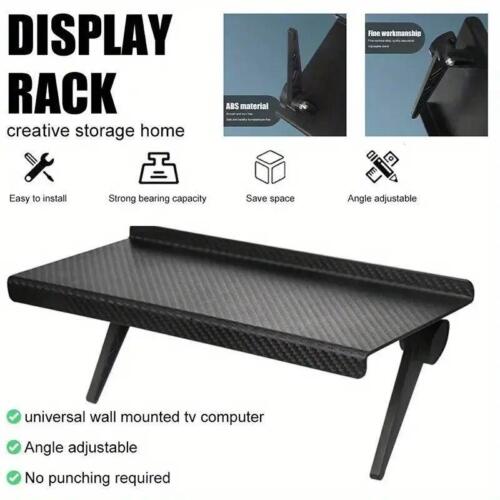 Tv & Computer Screen Storage Rack – No-drill Shelf for Router & Set-top Box - Picture 6 of 12