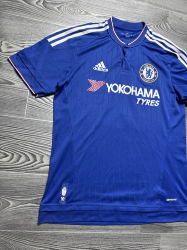 Chelsea 2016/17 Adidas Home Football Shirt Eden Hazard 10 Mens SIZE M - Picture 3 of 20