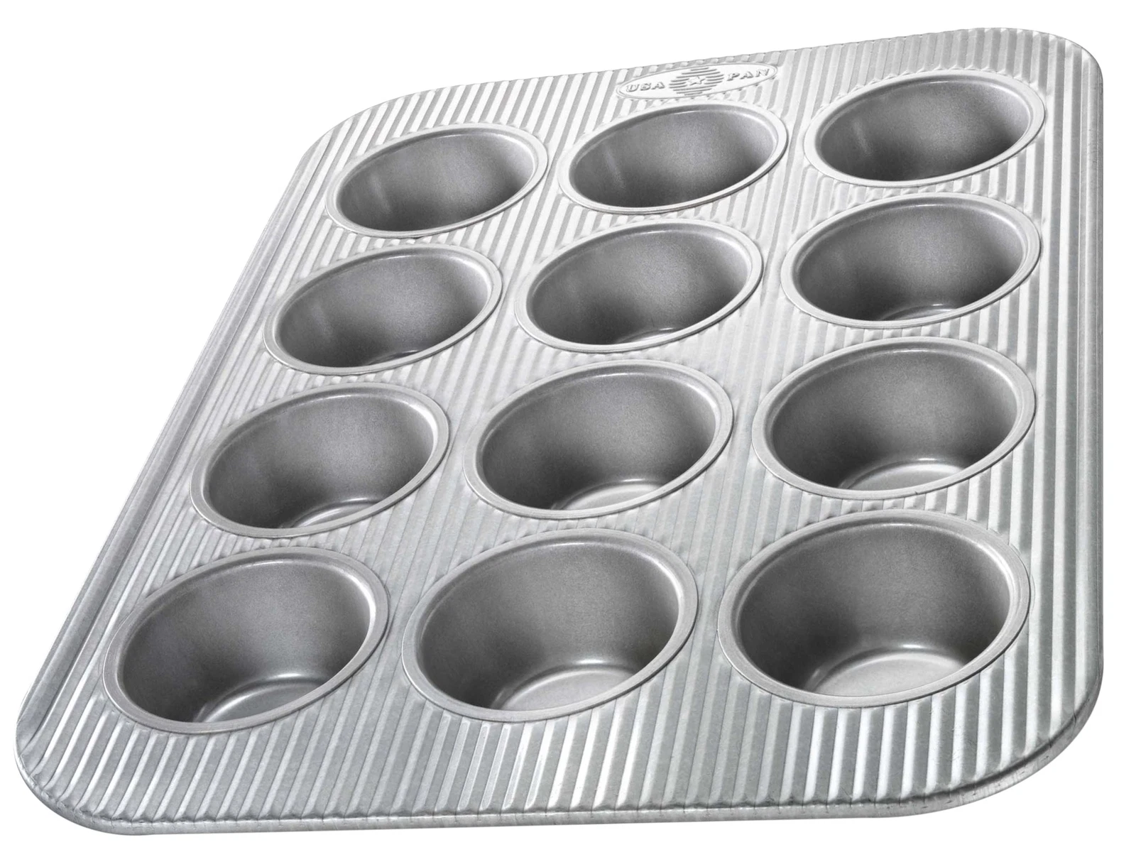 USA Pan 12 Cup Muffin and Cupcake Pan Nonstick Aluminized Steel Made in USA