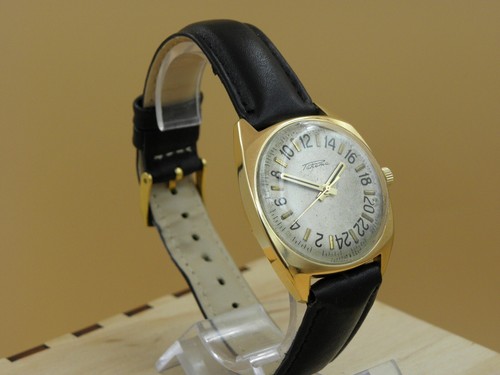 The Earliest Mega Rare Design Raketa 24H "down" Original Soviet watch from 60`s - Bild 3 von 10