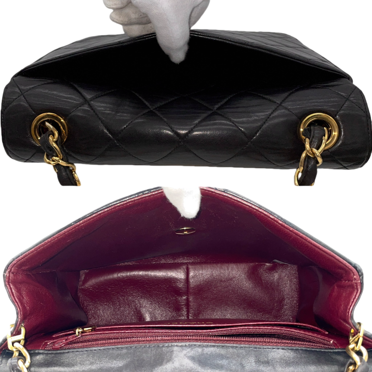 RAREAuth CHANEL Jumbo coco mark turnlock chain shoulder flap