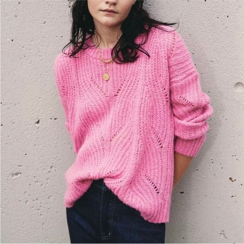 MADEWELL | Heather Petunia Charley Alpaca Blend Knit Pullover Sweater size M - Picture 2 of 16