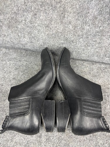 Alexander Wang Kori Leather Stretch Booties Women's EU 38 Black Leather Heels - Picture 7 of 9