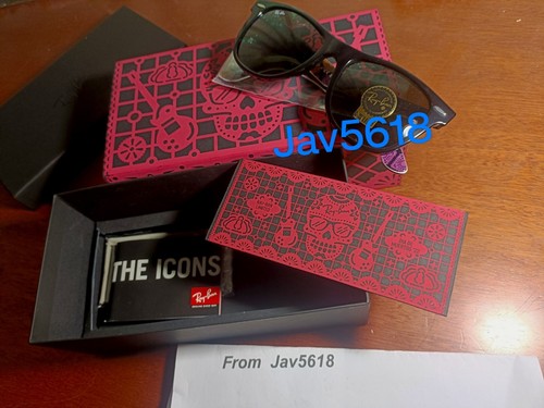 RAYBAN WAYFARER SUNGLASSES 2140🕶PILOT LIMITED DEAD DAY, DIA MUERTOS NEW,RARE💀 - Picture 11 of 17