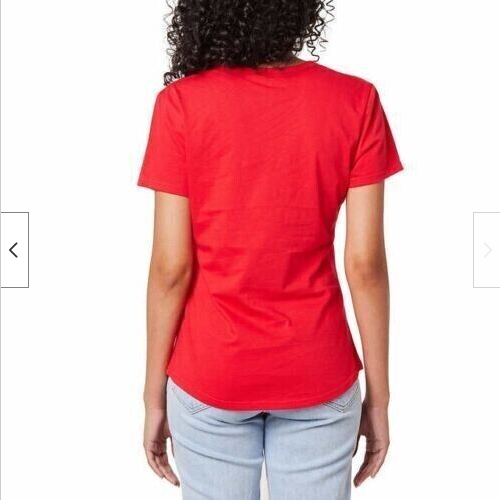 GENERAL STANDARD WOMEN'S AMERICAN RELAXED FIT SCOOP T-SHIRT(RED SMALL) NWT - Picture 3 of 3