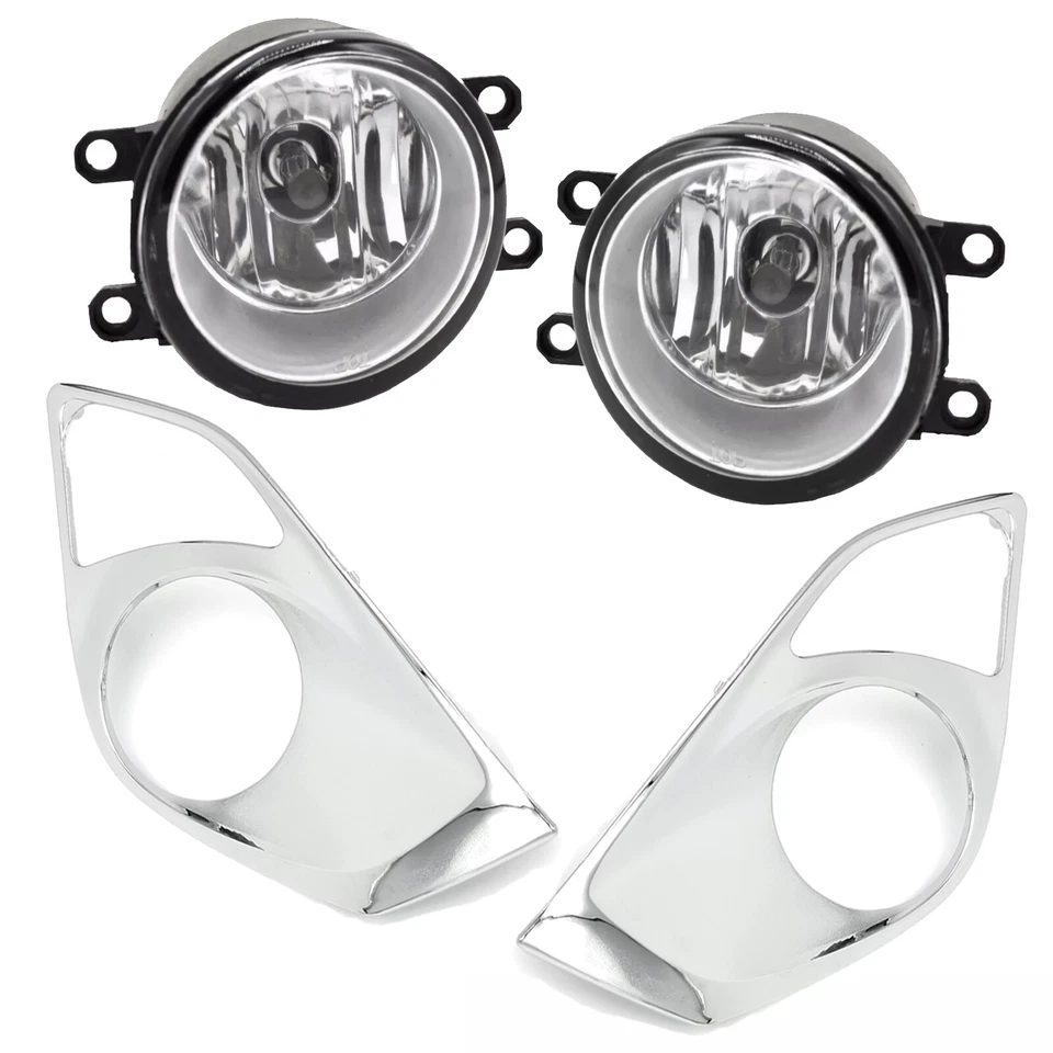 Пара противотуманных фар для 2013 2014 2015 Toyota Avalon с хромированными ободками + лампы - Изображение 2 из 4