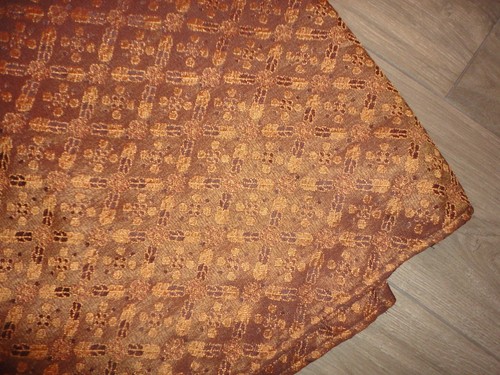 CROSCILL GALLERIA RED BROWN GOLD (1) CALIFORNIA KING BEDSKIRT 15" SPLIT TUSCAN - Picture 3 of 10