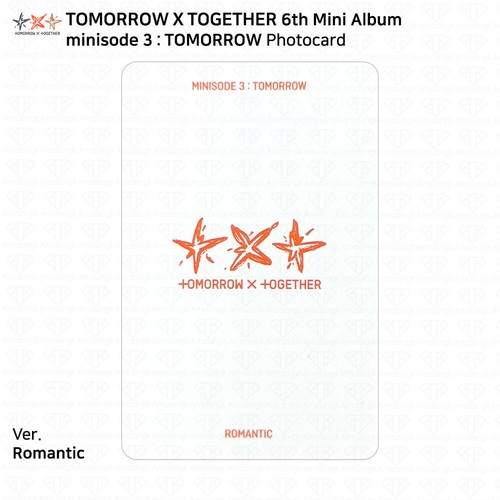 TXT Tomorrow X Together minisode 3: TOMORROW Photocard Postcard Poster Sticker - Picture 107 of 159