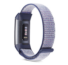 For Fitbit Charge 3 4 Gen Woven Nylon Loop Strap Watch Bracelet Band