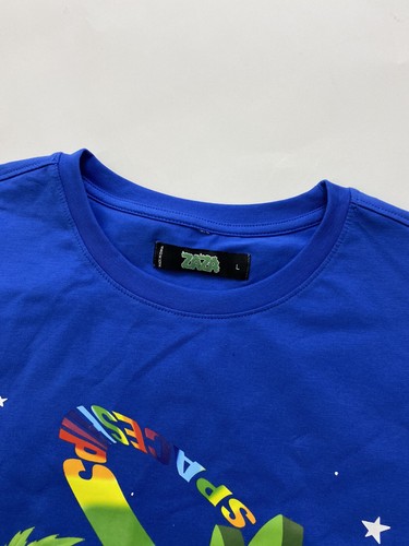ZAZA 100%authentic Mens S/S Tshirt Size large blue logo - Bild 4 von 5