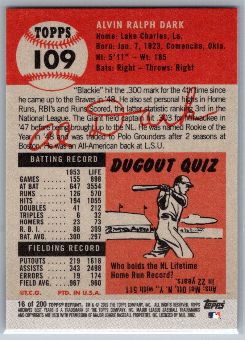2002 TOPPS ARCHIVES BASEBALL – FINISH YOUR SET / PICK YOUR PLAYERS - Picture 32 of 258