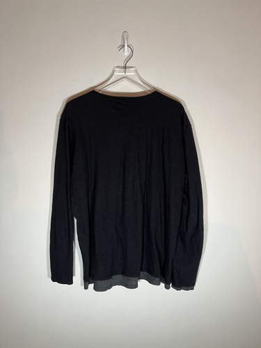 Camisa Henley VINCE Hecha en Perú 100% Algodón Pima Doble Capa Gris [XL] $168 - Imagen 2 de 2