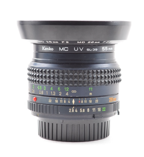 ¡¡RARO!!!【Excelente Como Nuevo】Lente Gran Angular Minolta MD W.ROKKOR 28mm F/... - Imagen 11 de 12