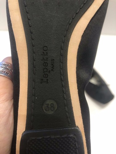 Pisos de ballet Repetto Caterina negros satinados París talla 38 - Imagen 8 de 9