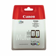 Canon Original PG-545 CL-546 Black Colour 2 Inks for Pixma TS3150 iP2850 TS3151