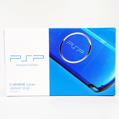 PSP3000未使用　新品　展示品　ブルー　blue 青new  unused 美品 SONY PSP 3000 プレイステーションポータブル バイブラント