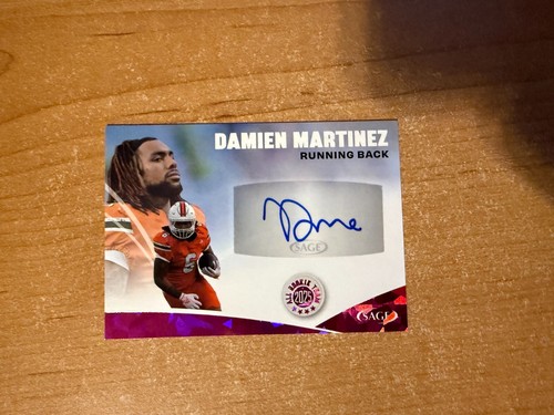 2025 Sage High Series - Damien Martinez - Pink Crystal All Rookie Team Auto - 第 3/3 張圖片