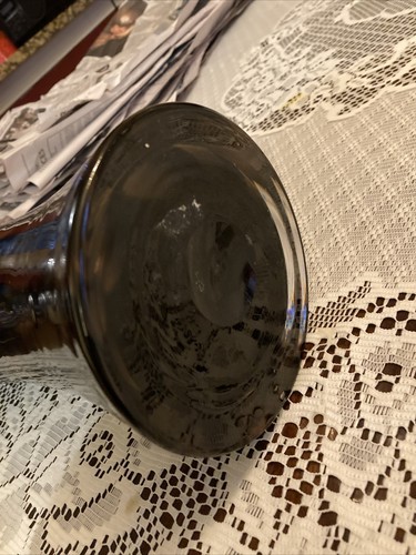 Vtg Marble Eye Art Vase Black/Gold Metalic Glaze 16” Inches Tall 6” Inches Wide - Picture 7 of 9