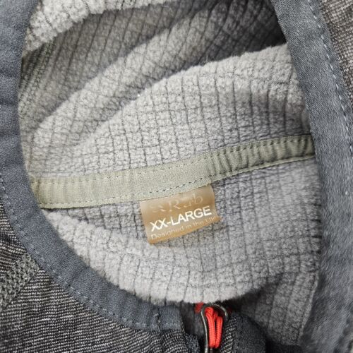 RAB Nucleus Hoody Thermic Waffle Fleece Charcoal Grey Full Zip Men's XXL Hoodie - Picture 8 of 13