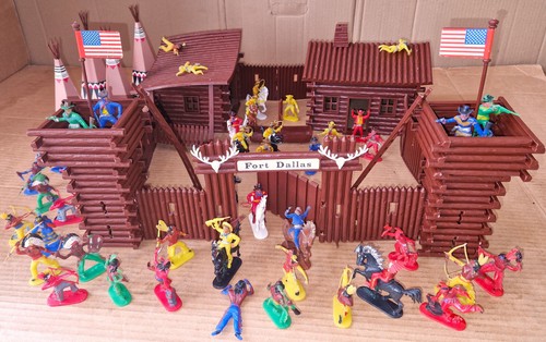 Vintage 70er Jahre Play Big FORT DALLAS Deutschland Jean Höfler Elastolin Großbritannien Timpo - Bild 8 von 18