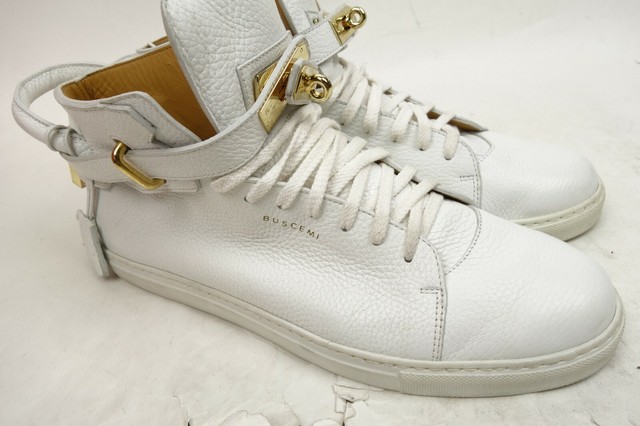 plain white high top sneakers