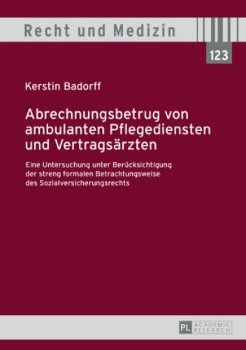 Thumbnail - Abrechnungsbetrug Von Ambulanten Pflegediensten Und Vertragsärzten