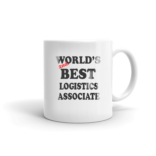 Tazza da tè caffè 2° migliore logistica associata al mondo regalo per gestore inventario - Foto 1 di 4