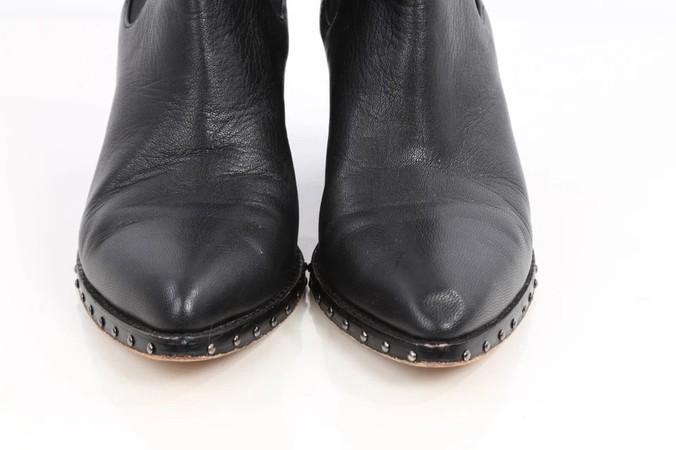 Черные кожаные сапоги Derek Lam 10 Crosby с заклепками на подошве размер 8,5 M - Изображение 4 из 4