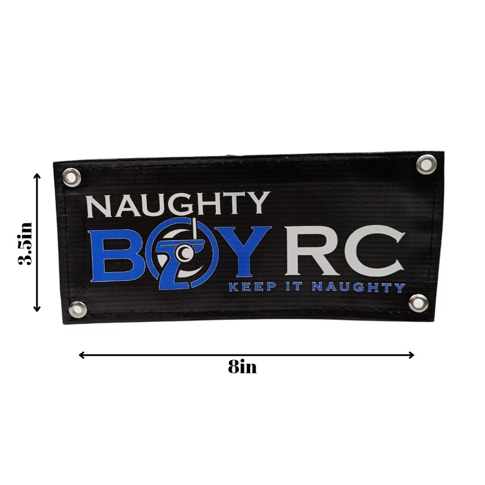 Naughty Boy RC Scale Mini Banner 3.5"x8" 1/10 1/8 Garage Crawler Car Truck Boat - Image 3 of 3
